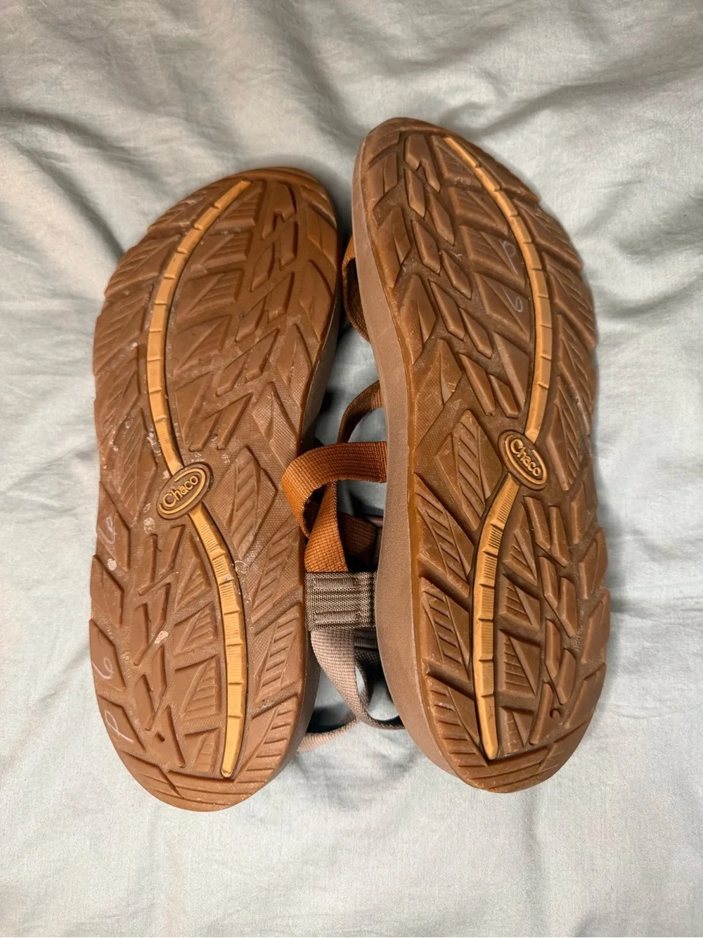 Chaco Men's Z/1 Classic Sandals Burnt Orange and Tan Size 12